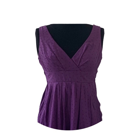 I.N. San Francisco Purple Rose Border Sundress 5 - Picture 4 of 13